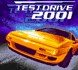Test Drive 2001 title screen for GameBoy Color